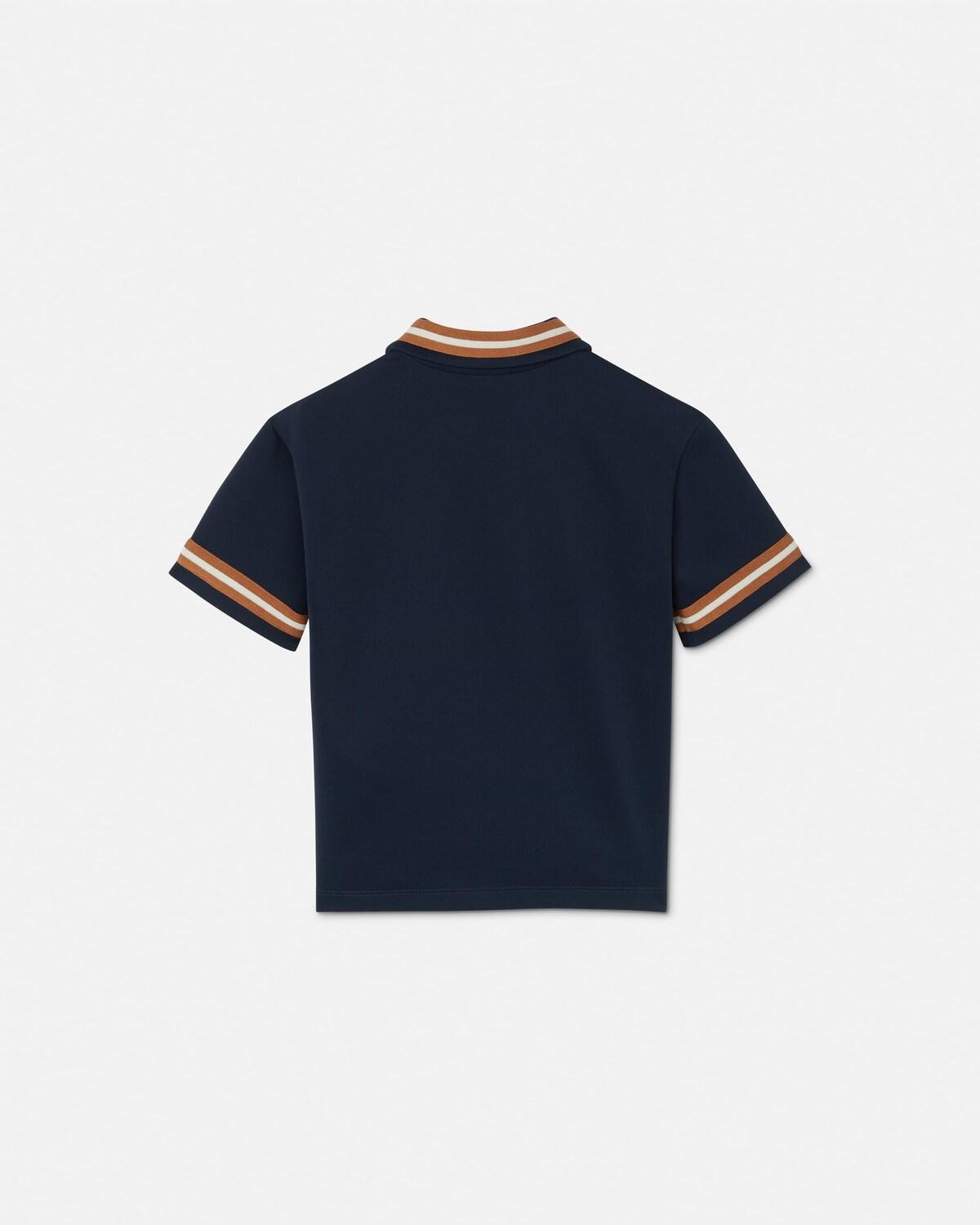 Kids Embroidered-Logo Stretch Piqu?? Zip Polo - Image 3