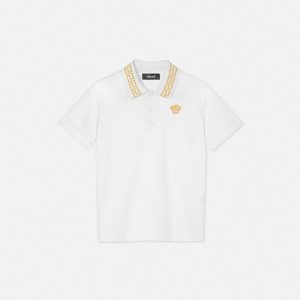 Kids Embroidered Cotton-Piqu?? Polo