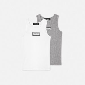 Kids Ribbed Cotton Tank Top 2-Pack