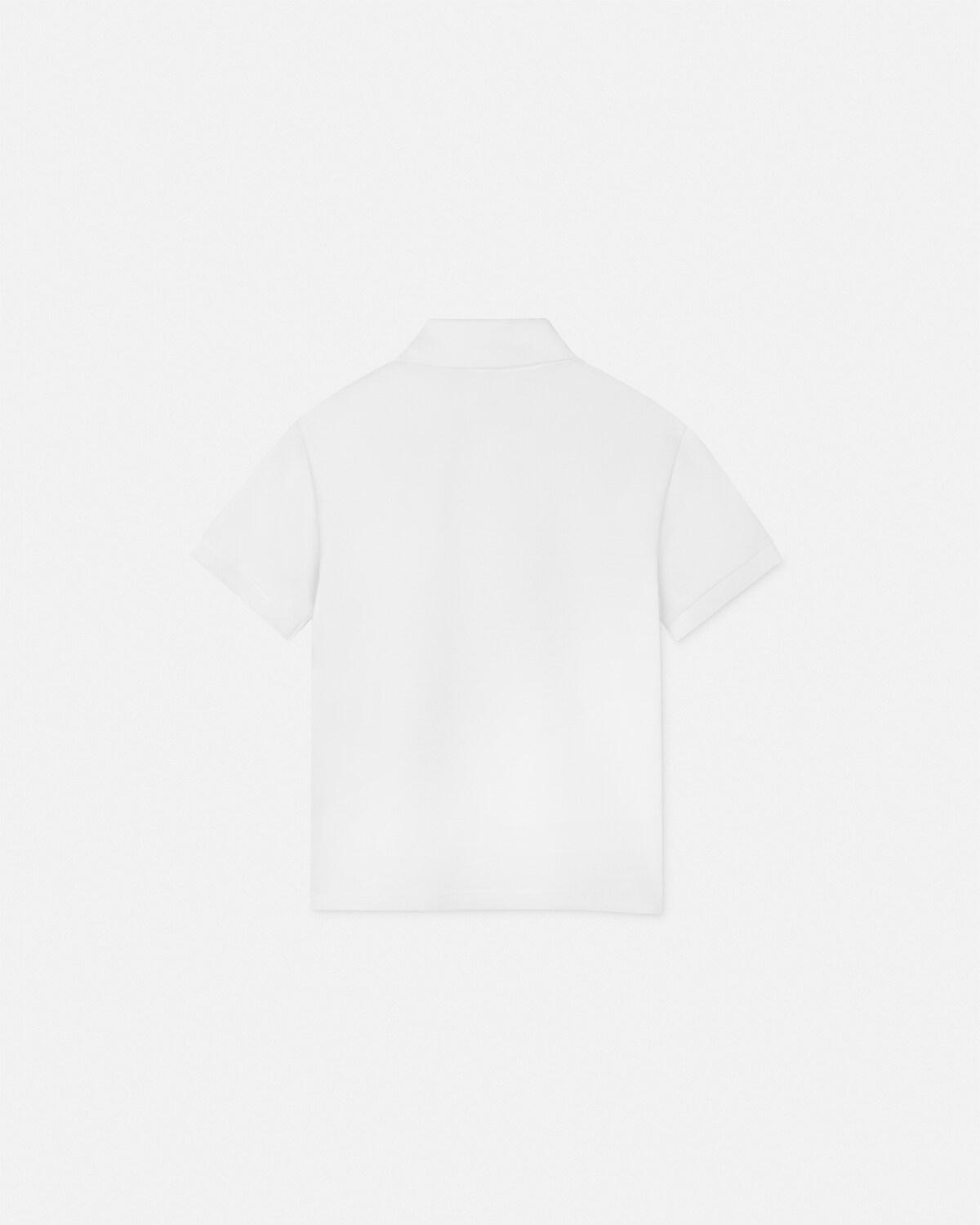 Embroidered Medusa Kids Polo Shirt - Image 3