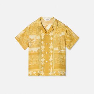 Kids Printed Silk Twill Shirt