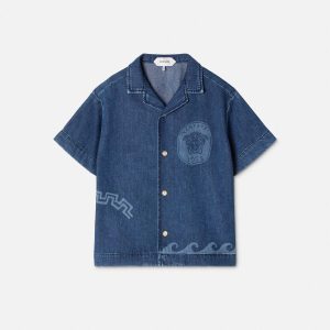 Kids Lasered Denim Shirt