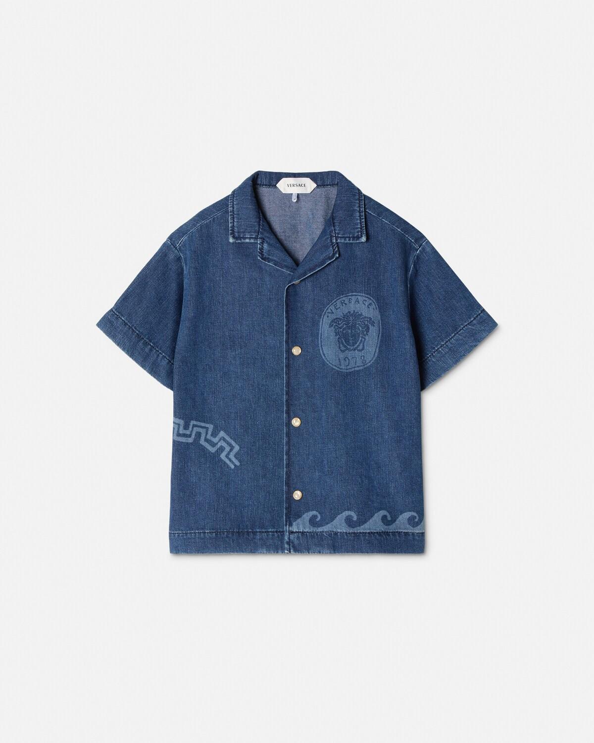 Kids Lasered Denim Shirt