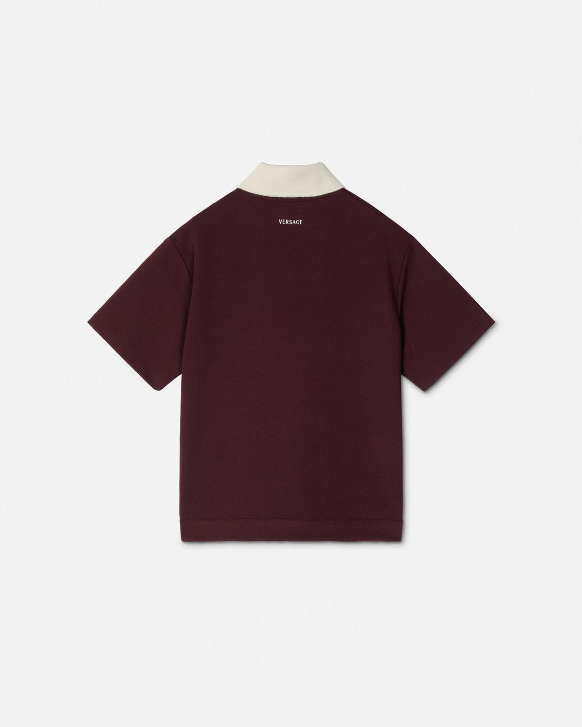 Kids Embroidered-Logo Jacquard Milano-Stitch Shirt - Image 3