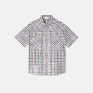 Kids Embroidered-Logo Cotton Oxford Check Shirt