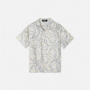 Kids Printed Silk Twill Shirt