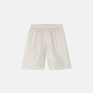 Kids Printed Silk Twill Shorts