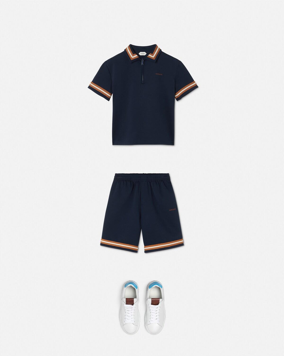 Kids Embroidered-Logo Stretch Piqu?? Shorts - Image 2