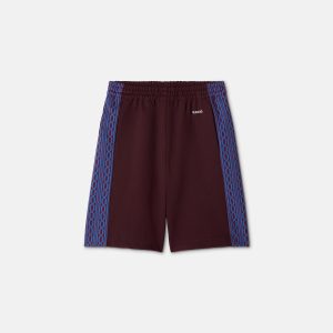Kids Embroidered-Logo Jacquard Milano-Stitch Shorts