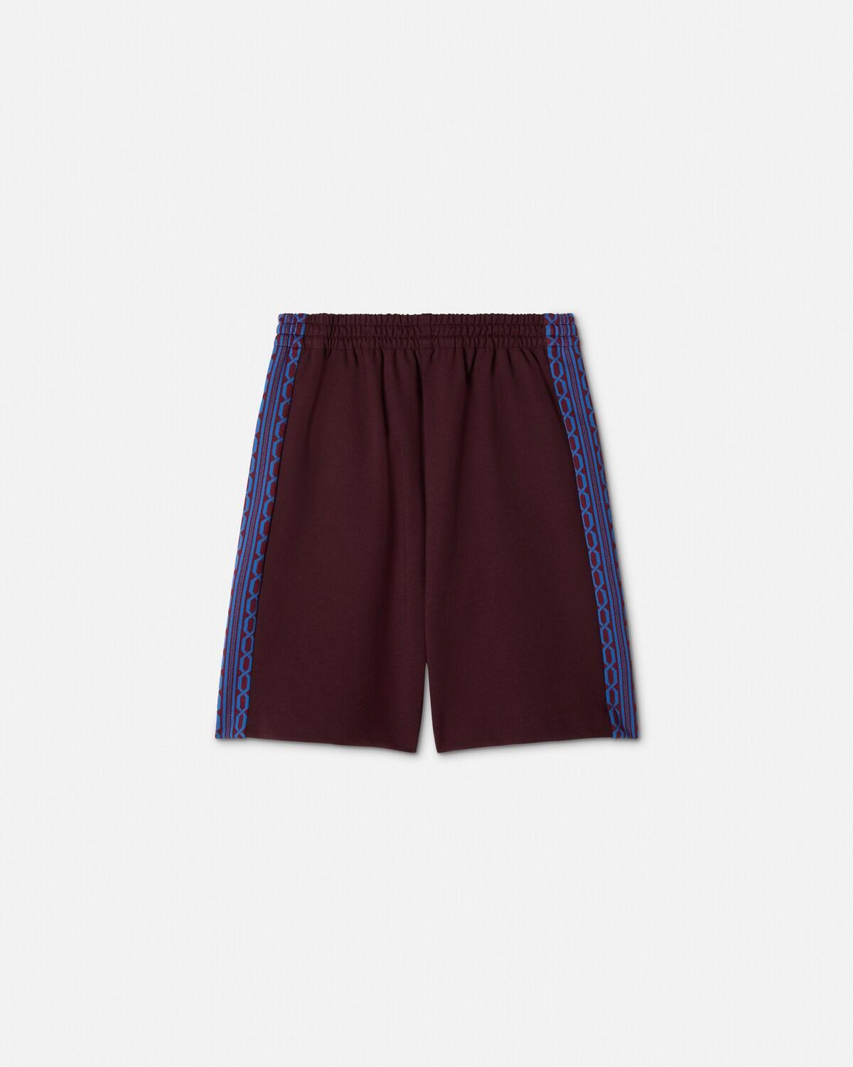 Kids Embroidered-Logo Jacquard Milano-Stitch Shorts - Image 3