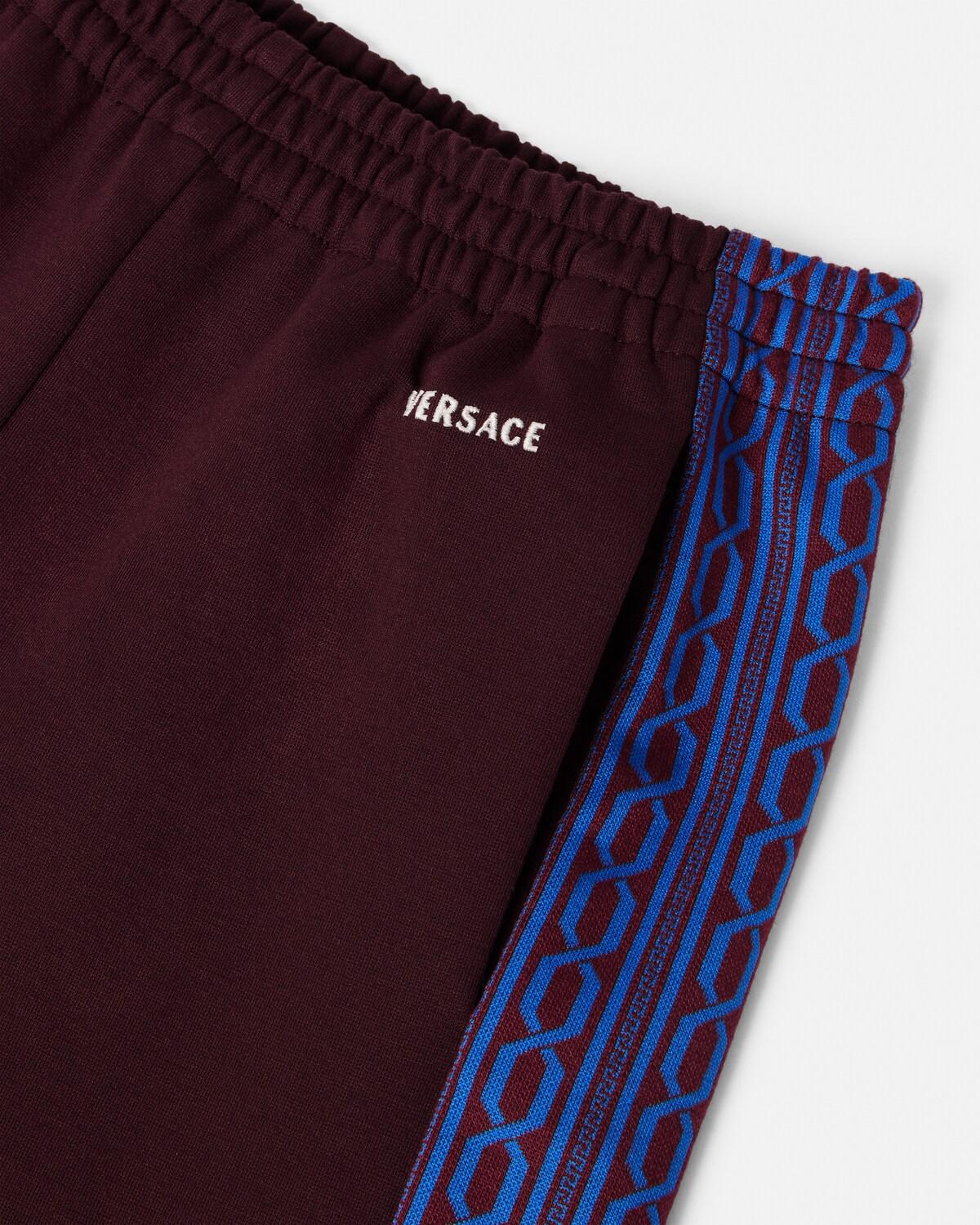 Kids Embroidered-Logo Jacquard Milano-Stitch Shorts - Image 4