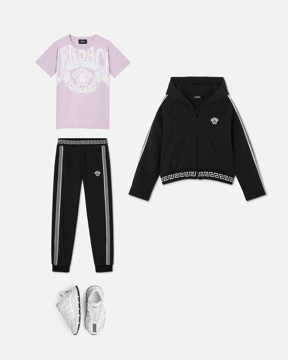 Kids Embroidered Cotton-Jersey Sweatpants - Image 2