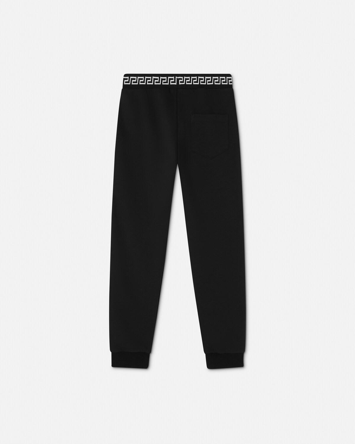 Kids Embroidered Cotton-Jersey Sweatpants - Image 3