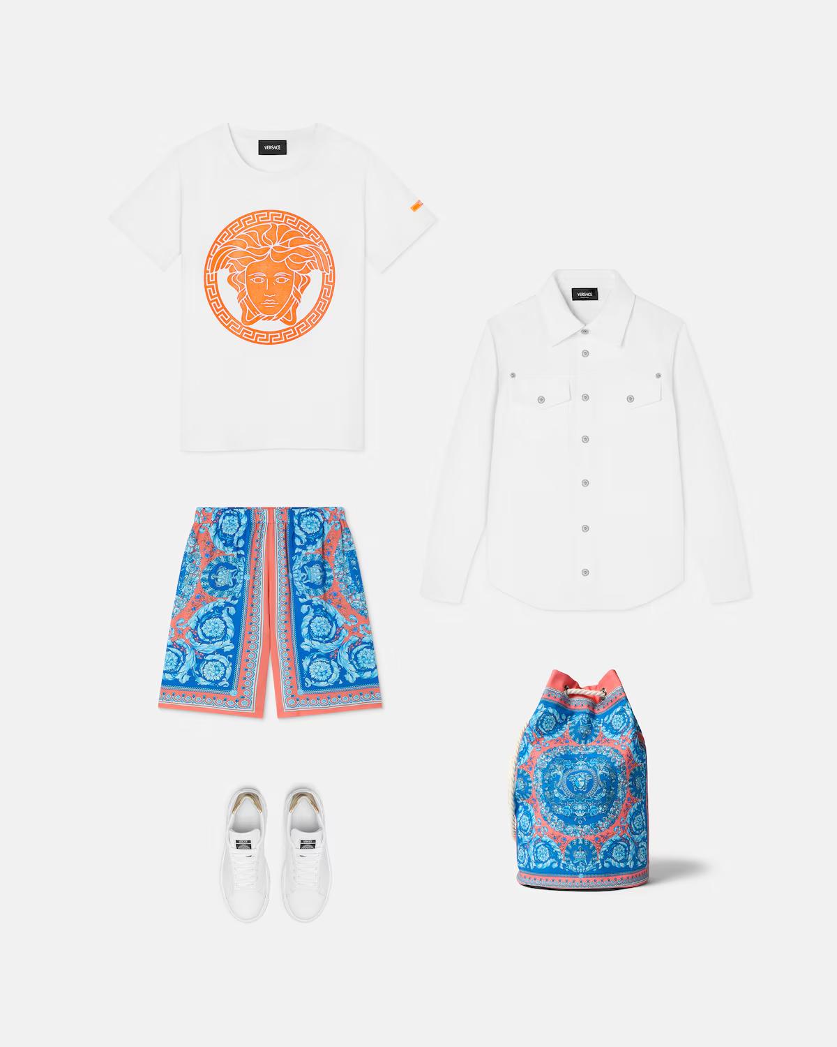 Kids Printed Viscose Shorts - Image 2