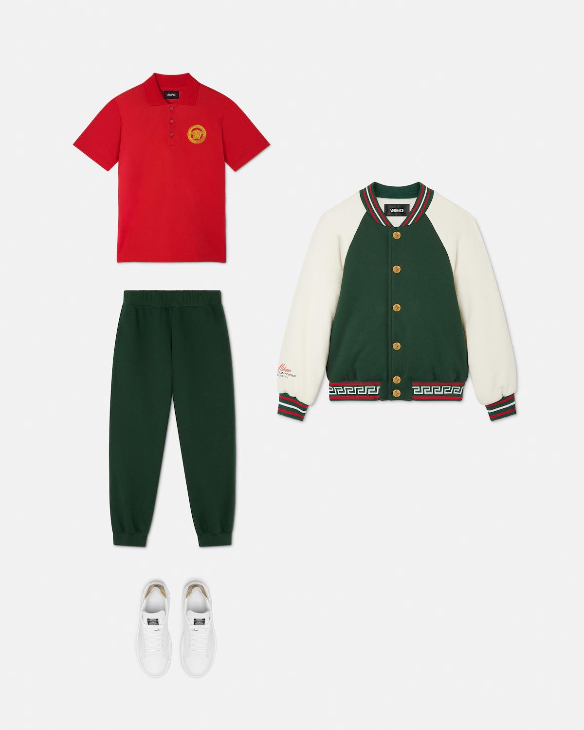 Kids Embroidered Cotton-Jersey Sweatpants - Image 2