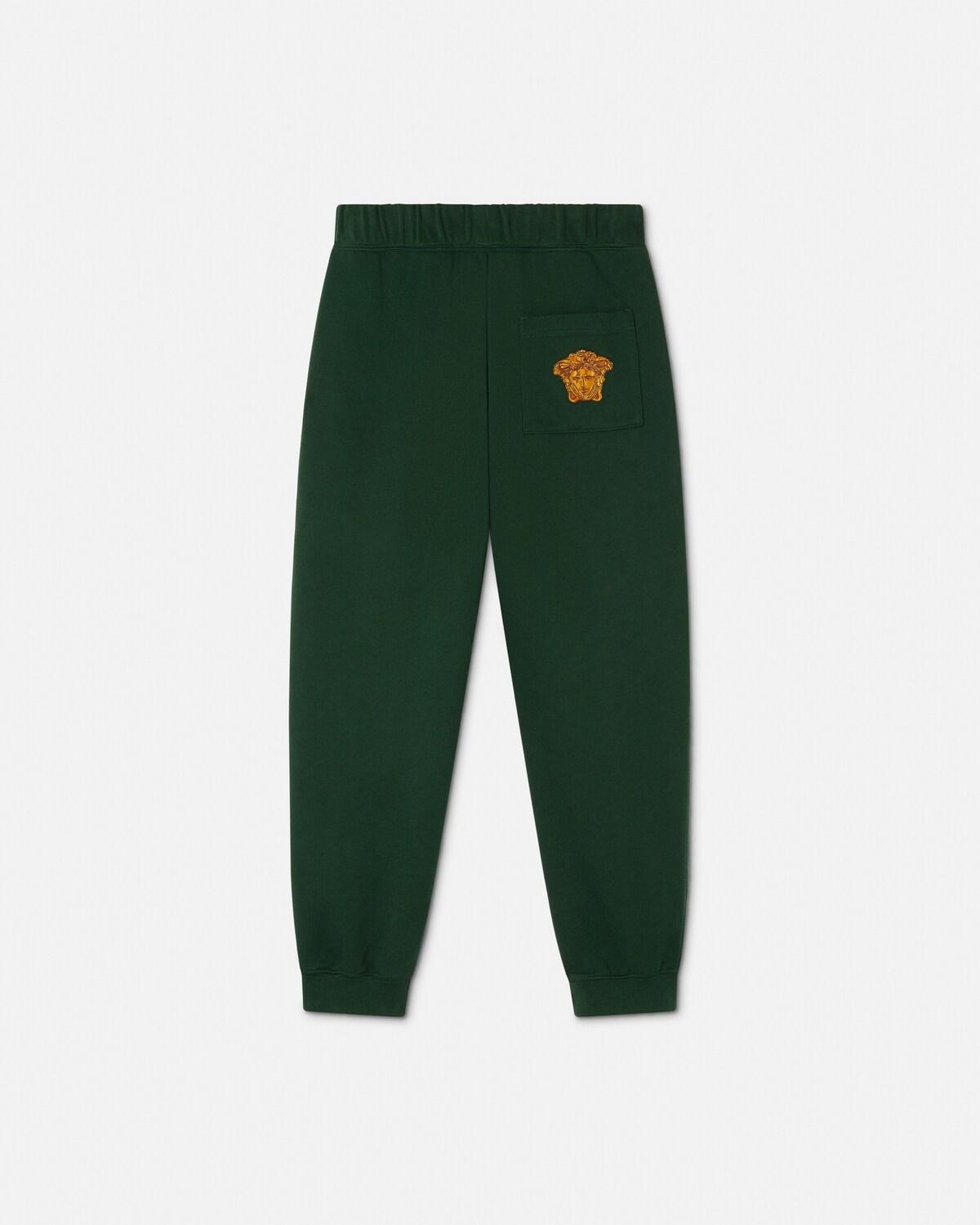 Kids Embroidered Cotton-Jersey Sweatpants - Image 3