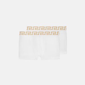Kids Jacquard Cotton-Jersey Trunks 2-Pack