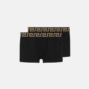Kids Jacquard Cotton-Jersey Trunks 2-Pack
