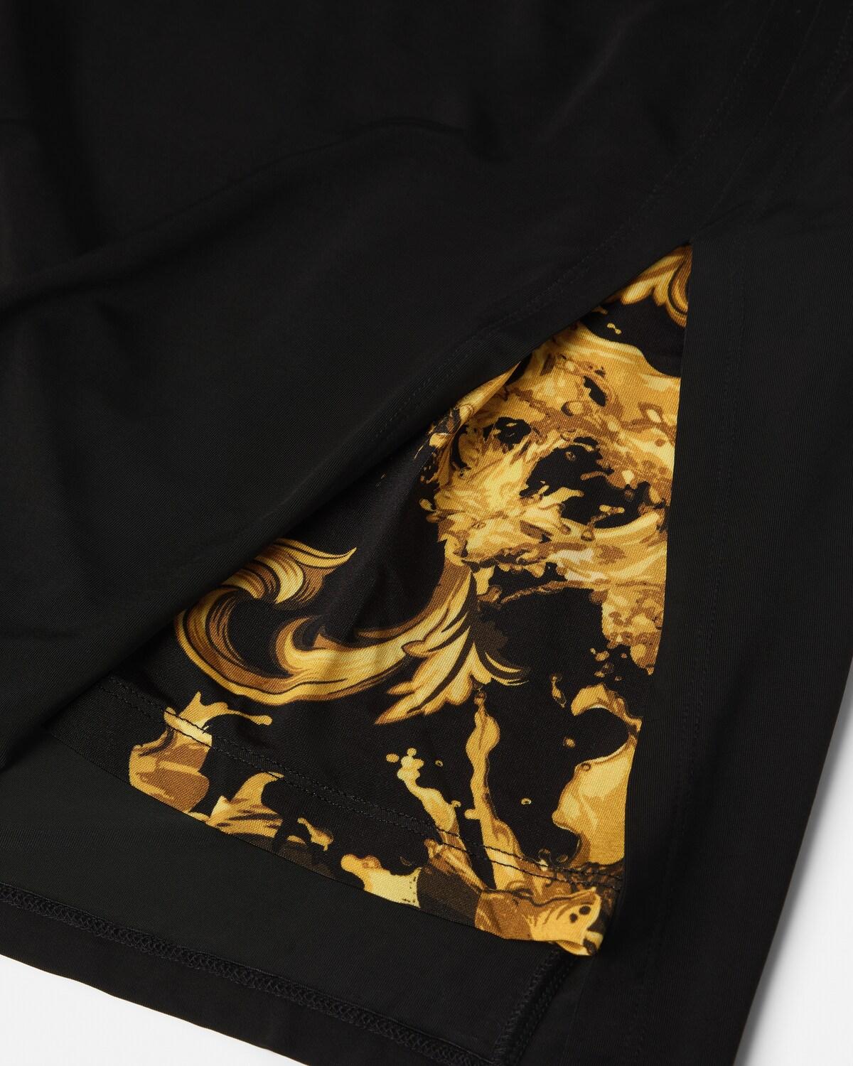 Printed Viscose Draped Midi Dress - Image 4