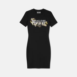 Crystal Outline Barocco T-Shirt Dress