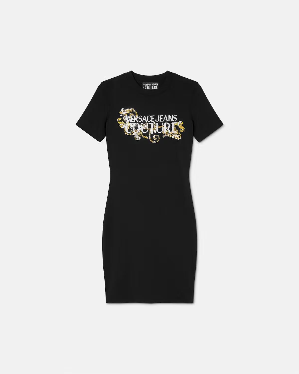 Crystal Outline Barocco T-Shirt Dress