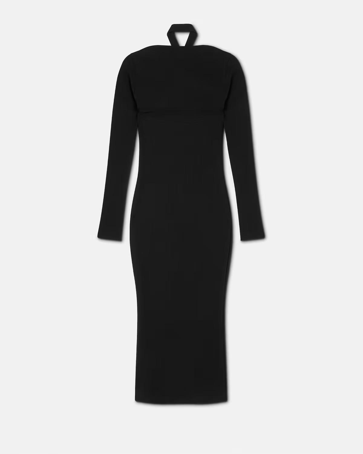 Baroque Buckle Cutout Midi Dress - Image 3