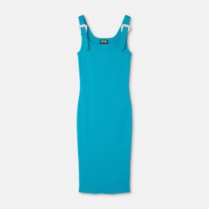Cotton Ribbed Midi Dress