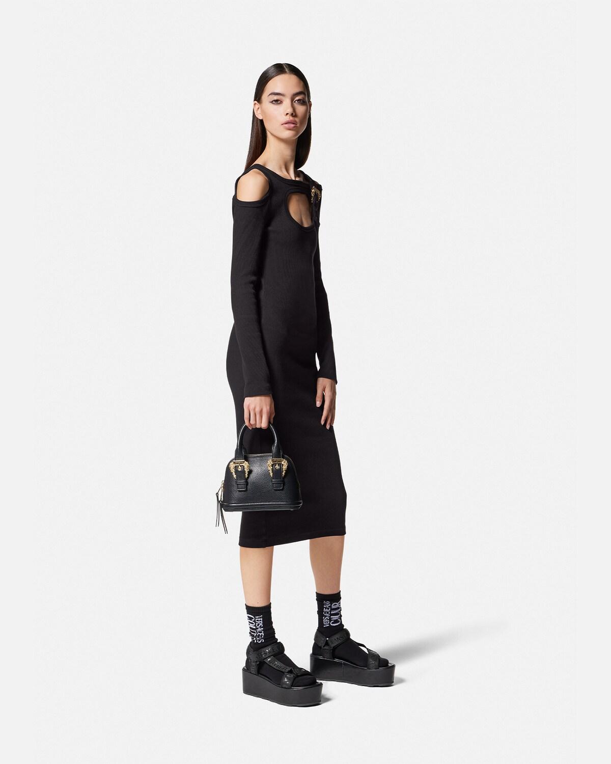 Baroque Buckle Cutout Midi Dress - Image 2
