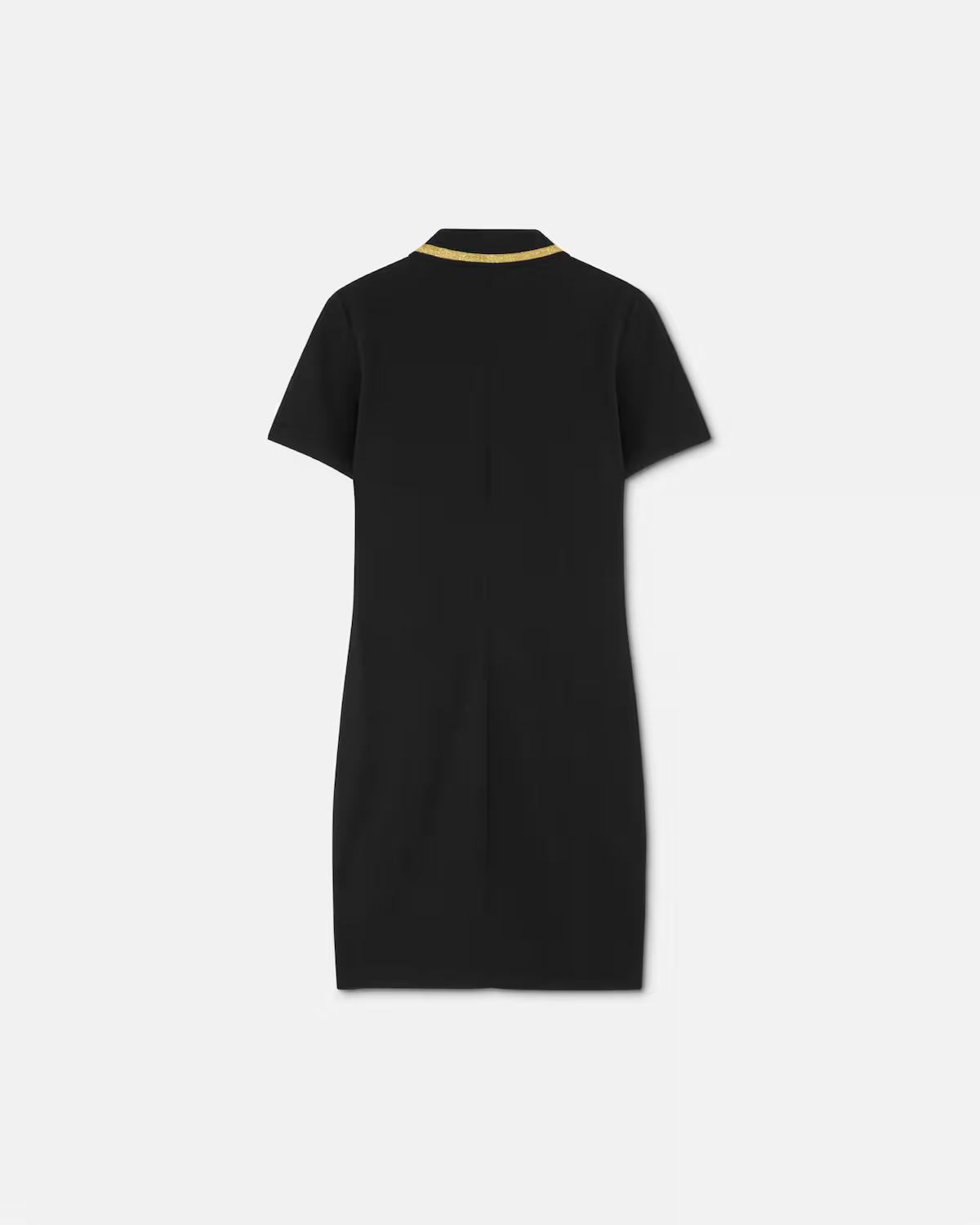 V-Emblem Midi Polo Dress - Image 3