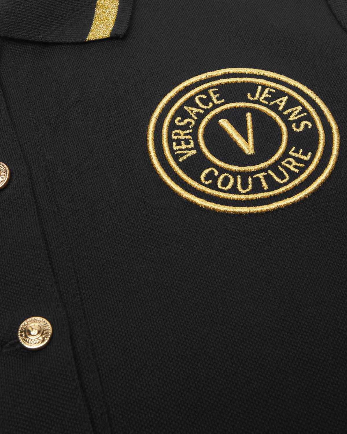 V-Emblem Midi Polo Dress - Image 5