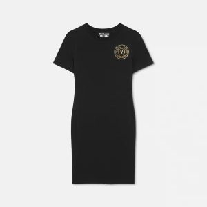 V-Emblem Logo T-Shirt Dress