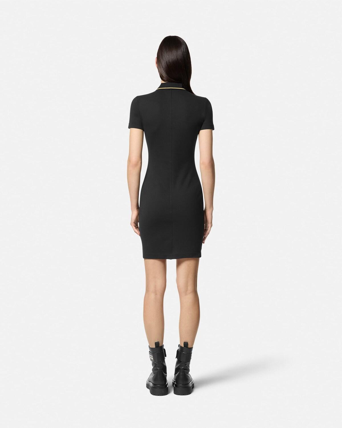 V-Emblem Midi Polo Dress - Image 5