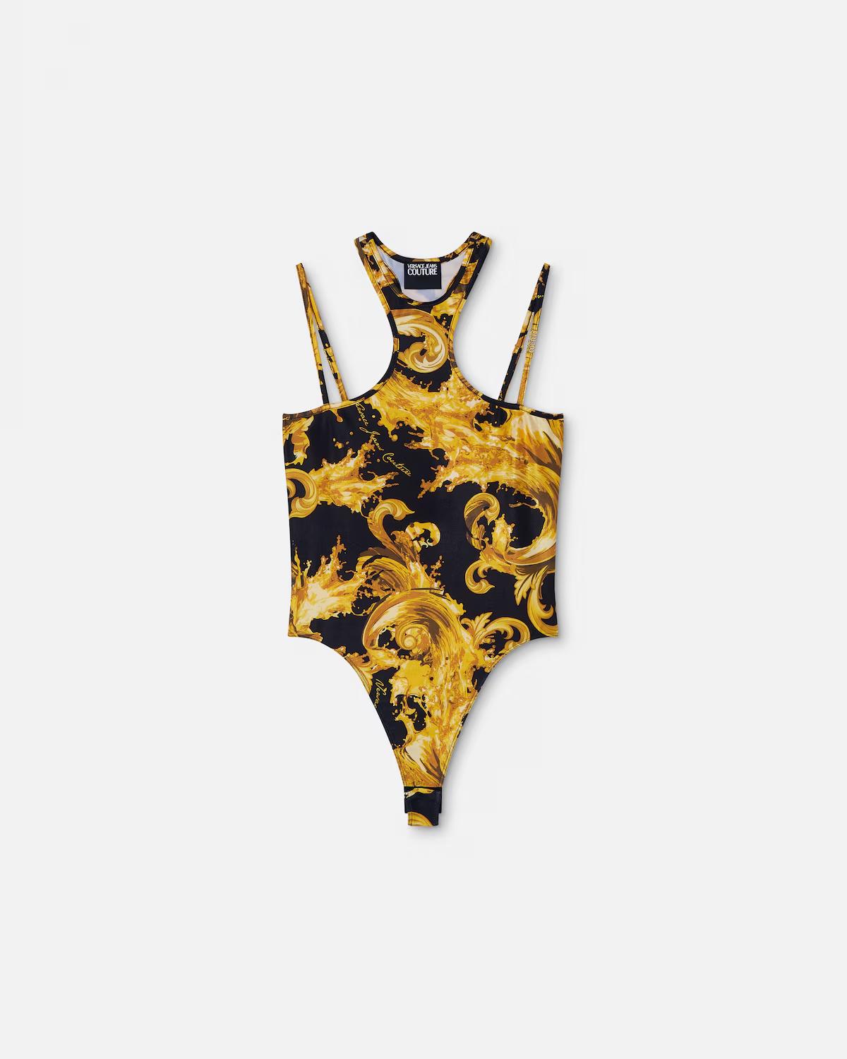 Printed Off-Shoulder Bodysuit