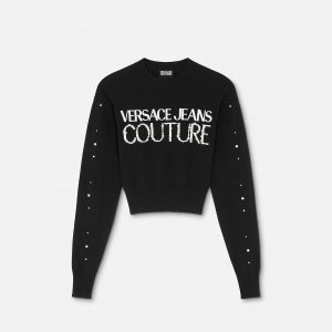 Embellished Logo Sweater