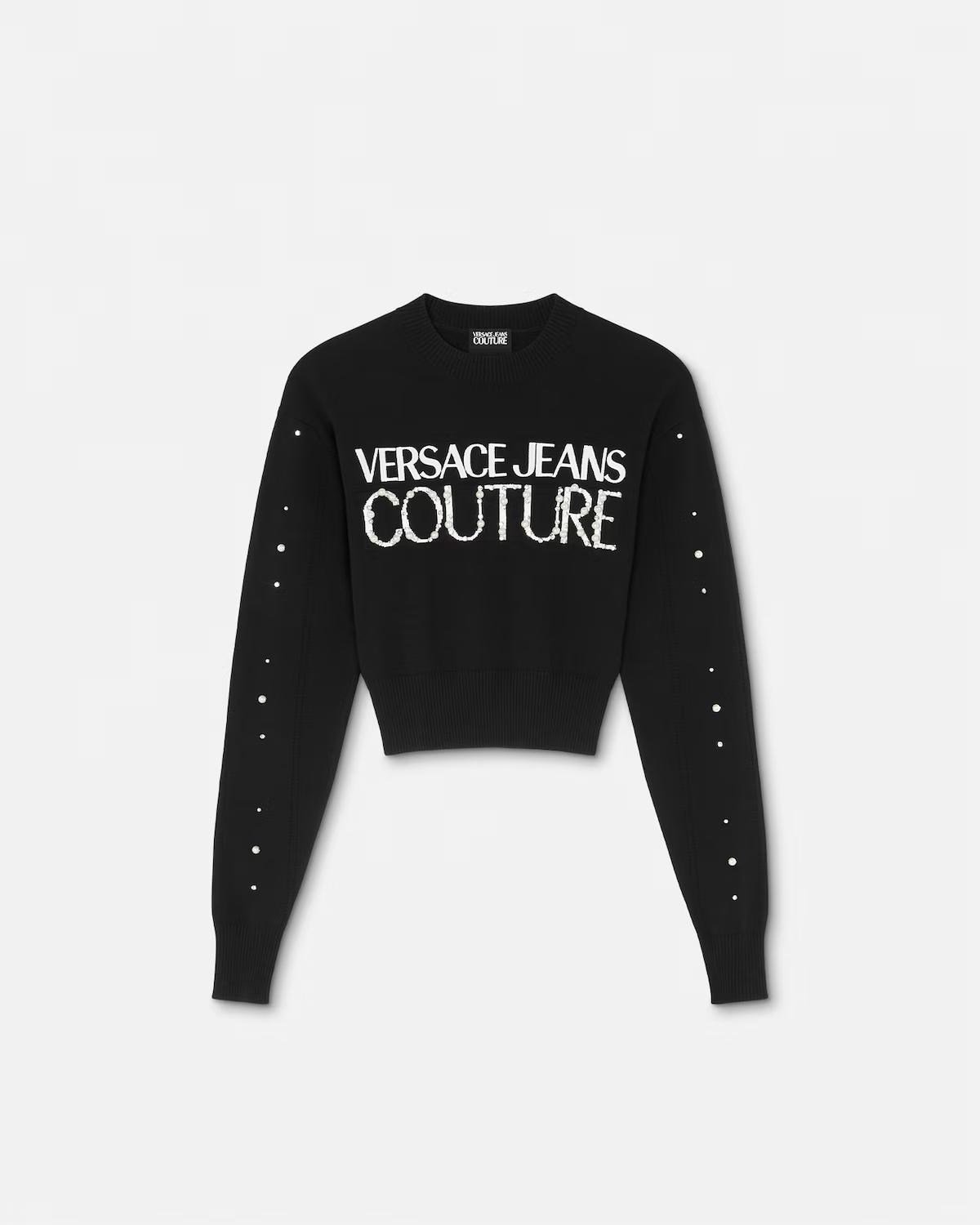 Embellished Logo Sweater