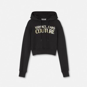 Logo Crop Hoodie
