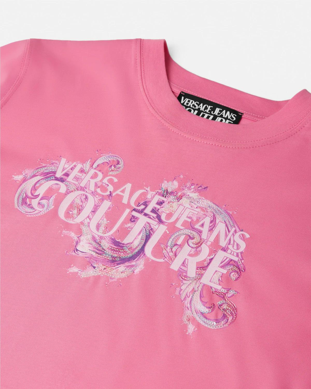 Printed Embellished Cotton-Jersey T-Shirt - Image 2