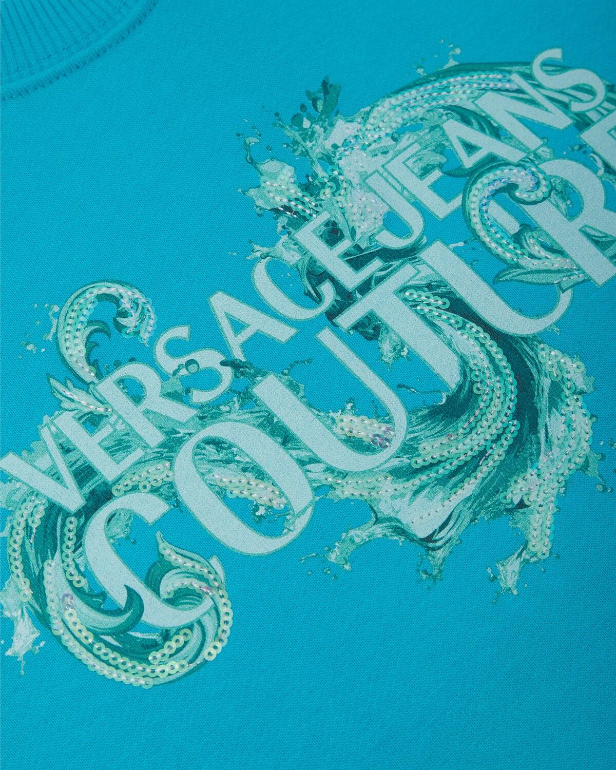 Printed Embellished Cotton-Jersey Sweatshirt - Image 2