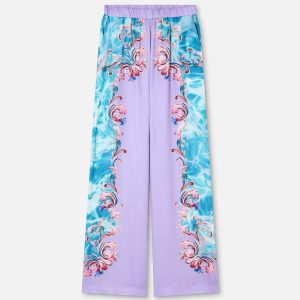 Printed Twill Viscose Pants