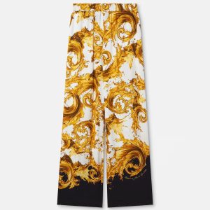 Printed Twill Viscose Pants