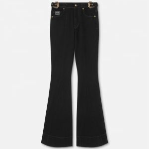 Baroque Buckle Flared Jeans