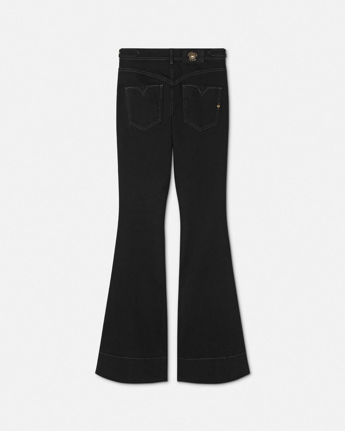 Baroque Buckle Flared Jeans - Image 3