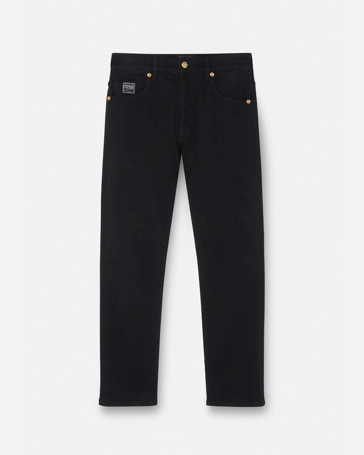 Logo Embroidered Jeans