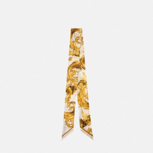 Printed Silk Twill Scarf Tie