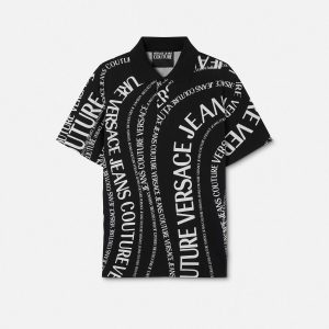 Printed Cotton-Piqu?? Polo