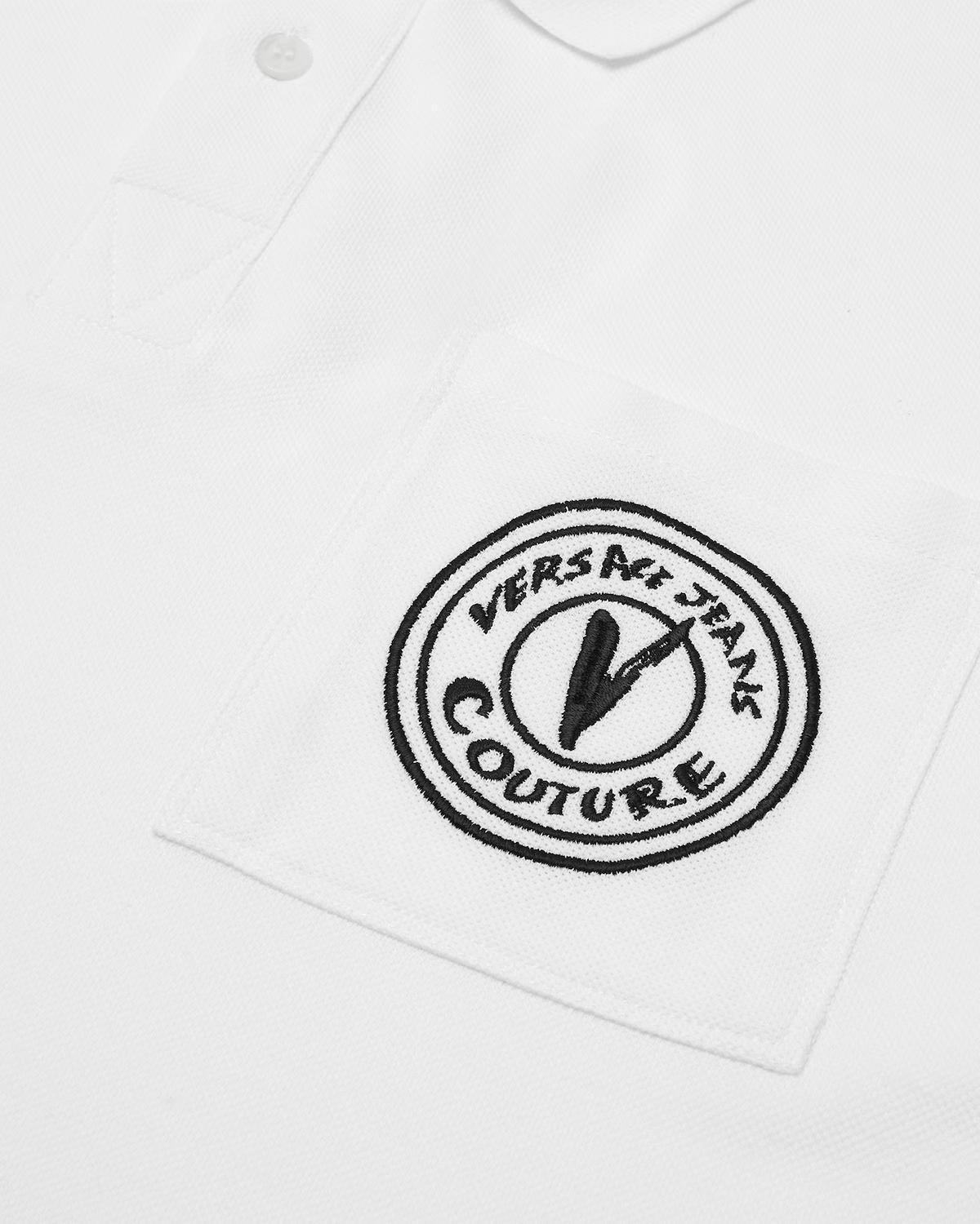 Embroidered V-Emblem Polo Shirt - Image 4