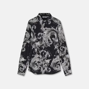 Printed Cotton-Poplin Shirt