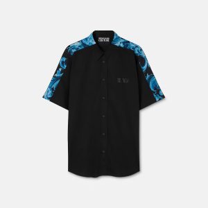 Printed Cotton-Poplin Shirt