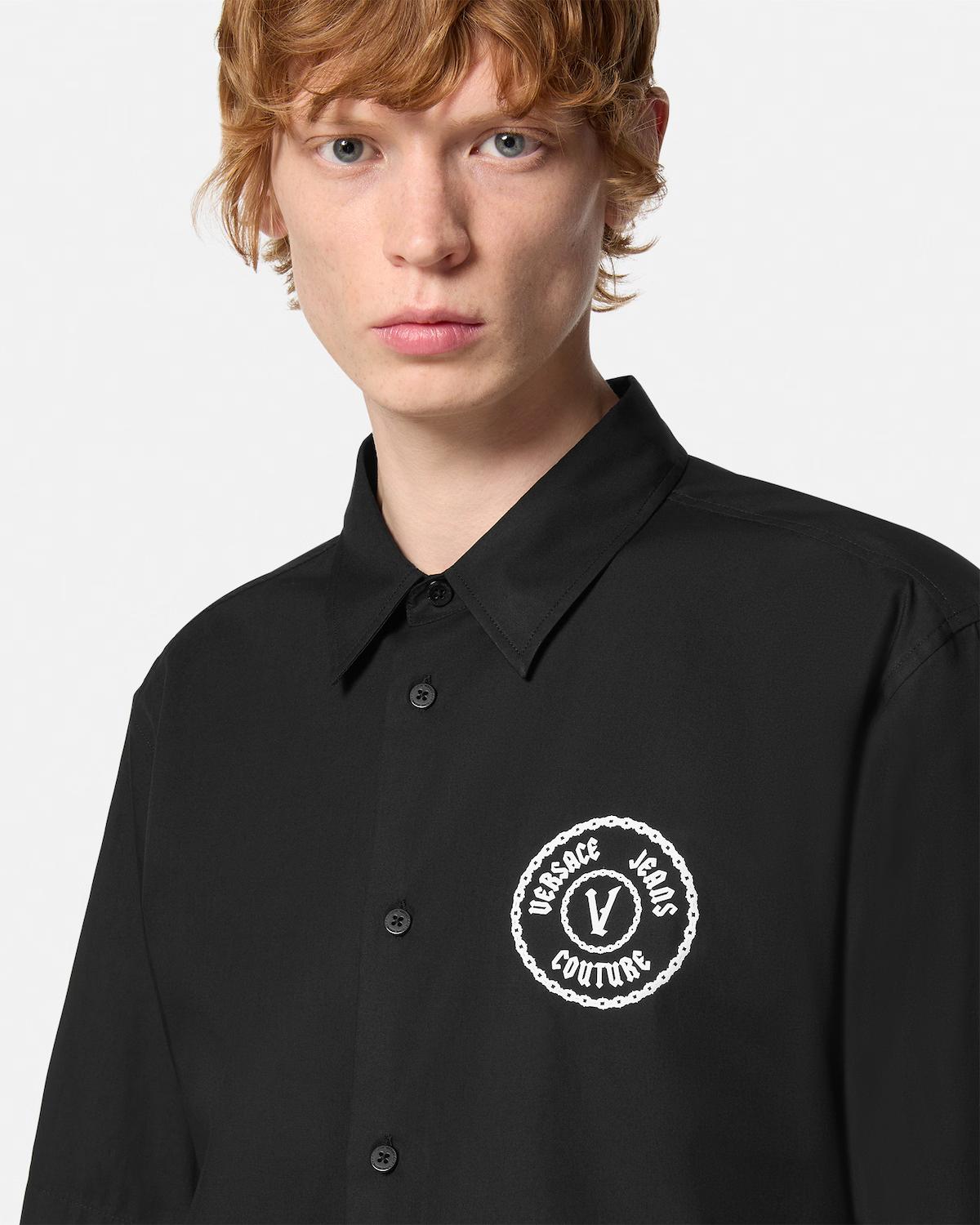 Chain V-Emblem Regular-Fit Shirt - Image 3