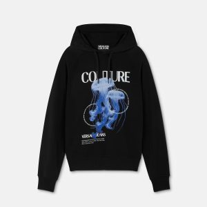 Printed Cotton-Jersey Hoodie
